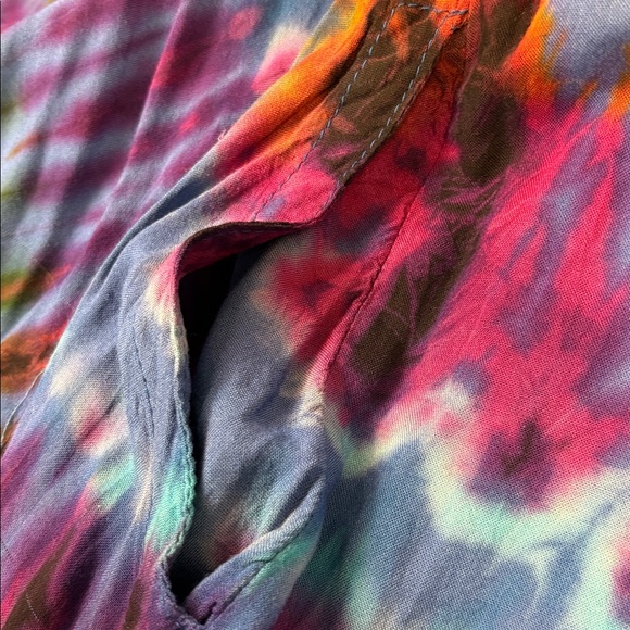 🌈 Sacred Threads Tie-Dye Maxi Dress & Matching Cardigan Set O/S - Picture 9 of 11